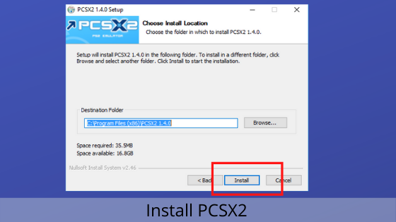 Install PCSX2